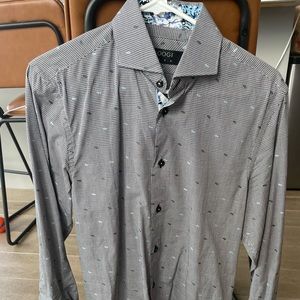Mens Button Down Dress Shirt